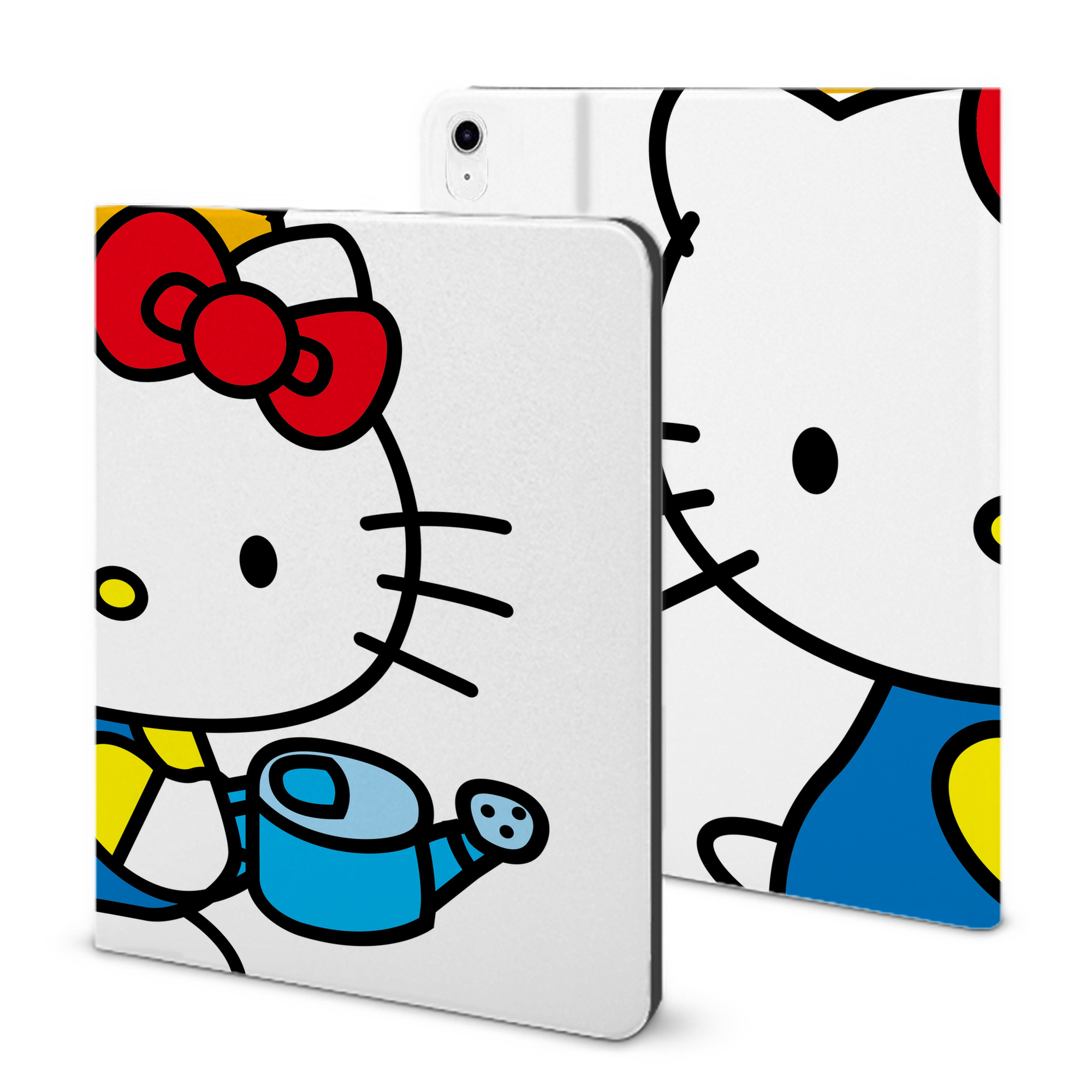（画像用） Hello Kitty ハローキティ IPad ケース ブック型 PUレザー TPU 耐衝撃 軽量 薄型 ペン収納なし 全面保護 IPad 各モデル対応